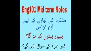 Eng101 midterm preparation|Eng101 midterm preparation|ENG101 midterm 2022