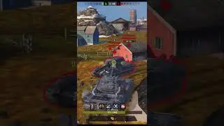 СТАТИСТ тащит 1 vs 3 на ЧИТЕРНОЙ БРОНЕ против ОПАСНЫХ АЛЬФАЧЕЙ в #tanksblitz #blitz #shorts