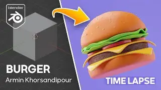 3D Burger 🍔 (blender timelapse)