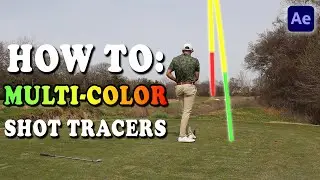 After Effects Tutorial | How To Make Multi-Colored Golf Shot Tracers