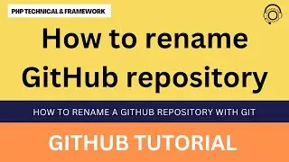 How to rename GitHub repository || How to rename a folder in GitHub repository