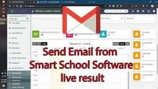 Email sending from cpanel in smart school management system