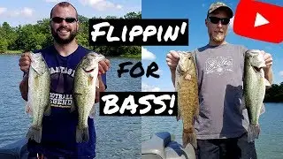 Flipping for Bass - Fishing Texas Rigged Worms for Largemouth Bass