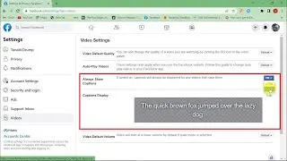 How To Turn On & Off Captions on Facebook Videos