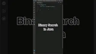 Binary Search in Java                             