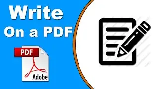 How to Write on a PDF Document on Adobe Acrobat Pro 2020