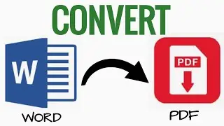 How to convert word to pdf in laptop | word to PDF