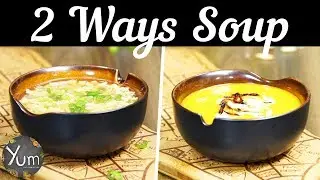 Egg Drop Soup And Carrot Ginger Soup | 2 Ways Soup