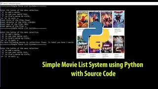 Movie Management System Project in Python with Source Code | Free Python Projects with Source Code