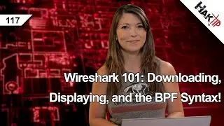 Wireshark 101: Downloading, Displaying, and the BPF Syntax! HakTip 117