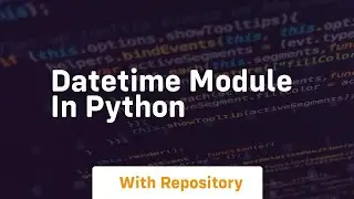 datetime module in python