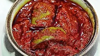 Kacche aam ka instant achar/