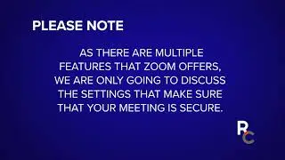 How to Secure your Zoom Meetings Account | Rooted Consulting