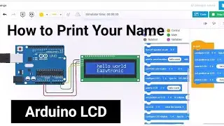 i2c LCD configuration with Arduino UNO in Tinkercad | Tinkercad Arduino | Tinkercad circuit