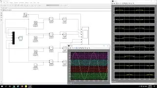 Sinusoidal PWM (SPWM) switching pattern for 5 level inverter (Multilevel) using MATLAB Simulink