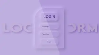 How to make Neumorphic Login Form Design Tutorial awesome login Form using html and css