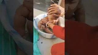 Baby bath | cute baby girl | #babygirl #cutebaby #shorts #viral #baby