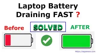 Laptop / Computer Battery Draining Fast ?  Problem Solved ✅ in 2 minutes - HP, Asus, Lenovo,...