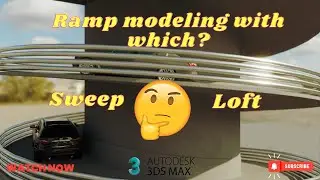 Ramp modeling in 3D Max With loft or sweep| 3Ds Max Tutorial