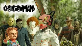 Chainsaw Man VS Jason Voorhees, IT Pennywise, Leatherface, Freddy, Michael Myers, Chucky & Jeff