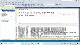 Fix Login Failed | Server is configured for Integrated authentication only