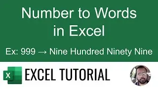 Number to Words in Excel | Convert Numbers to Words in Excel Using VBA | Easy Tutorial