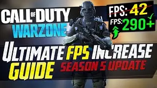 🔧 COD: WARZONE Dramatically increase performance / FPS with any setup! / Best Settings! Season 5