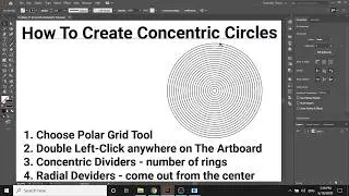 How To Create Concentric Circles In Adobe Illustrator 2020 | T&T Quick Tutorials