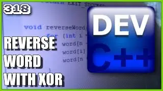 C++ How to reverse char array using bitwise XOR
