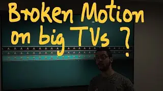 Red flag on big LCD TVs. Motion might be terrible.  Watch out!