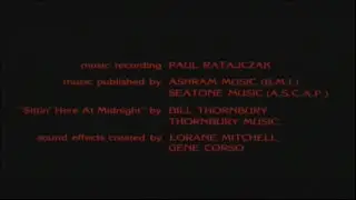 Phantasm (1979) End Credits (Showtime Extreme 2023)