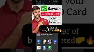 Export Whatsapp Chat to SD Card 🔥 