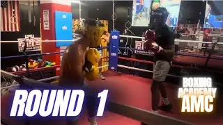 Sparring with National Champion Round 1 | Alan Fuentez | AMC Boxing Academy