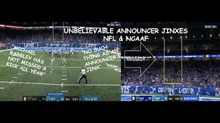 UNBELIEVABLE ANNOUNCER JINXES NFL & NCAAF