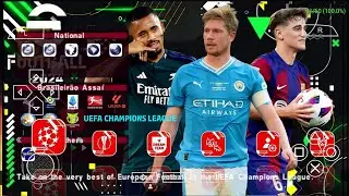 eFootball PES 2024 PPSSPP Real Faces Camera PS5 New Update Transfers & Kits 2023/24 English Version