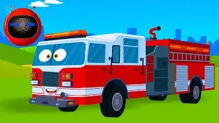 Fire Truck Vehicle Formation & Kids Learning Cartoon Video