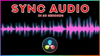 Auto Sync Audio In DaVinci Resolve #shorts