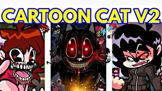 Friday Night Funkin Vs CARTOON CAT V2 FULL WEEK | Old Cartoon Style (FNF/Mod/Gameplay + Cutscene)