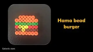 How to make a Hama bead burger 🍔