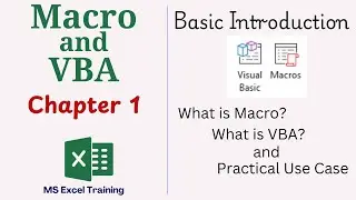 Macro and VBA Tutorial - Chapter 1