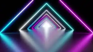 Full HD VJ Loop Neon moving background tunnel loop animation || Free footage