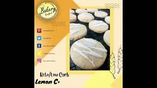 Keto/Low Carb Lemon cookies with lemon glaze