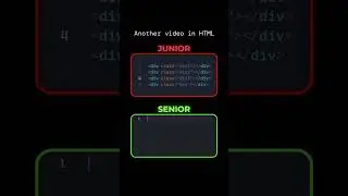 Junior vs. Senior Developer 🤯🔥#Coding #WebDev #LearnToCode #JuniorVsSenior #CodeTips #code