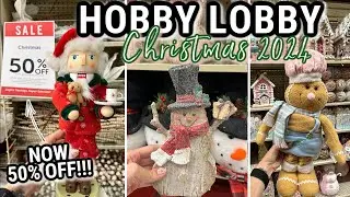 NOW 50% OFF - HOBBY LOBBY CHRISTMAS DECOR 2024 | Hobby Lobby Shop with Me 2024