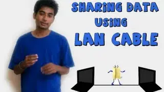 How to share files b/w two computer using a LAN cable (NEW)