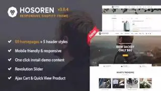 Hosoren - Responsive Shopify Theme | Themeforest Website Templates and Themes