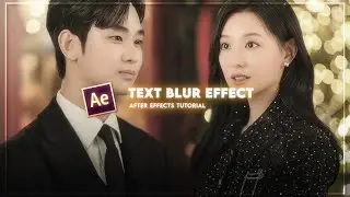 popular blurry text in after effects (+ fade up and scale)