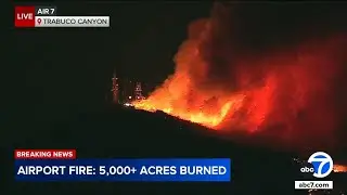 Airport Fire in OC's Trabuco Canyon was sparked by public works crews