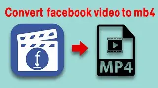 How to convert facebook video to mp4 Online download