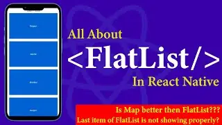 FlatList In React Native ||  Learn React Native || Last item of FlatList is not showing properly.